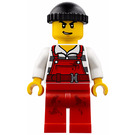 LEGO Robber con Striped Camisa y Stained Rojo Mono Minifigura