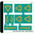 LEGO Pegatina Sheet for Set 71746 (71621)