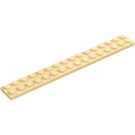 LEGO Tostado Placa 2 x 16 (4282)