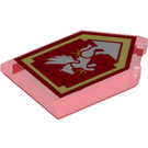 LEGO Plana 2 x 3 Pentagonal con Plateado Pegasus Power Escudo (22385 / 29092)