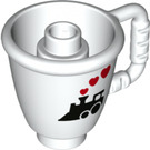 LEGO Duplo Tea Cup con Encargarse de con Tren y Corazón steam (27383 / 38489)
