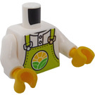 LEGO Minifigura Torso Camisa con Lima Bib Mono con City Farm logo (973 / 76382)