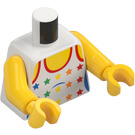 LEGO Minifigura Torso con Bathing Traje o Tank Parte superior con Estrellas (973 / 76382)