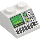 LEGO Con pendiente 2 x 2 (45°) con Verde Control Screen (3039 / 73775)