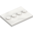 LEGO Plana 3 x 4 con Cuatro Espigas (17836 / 88646)