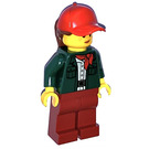 LEGO Mujer en Verde oscuro Chaqueta con Rojo Sombrero Minifigura