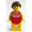 LEGO Woman en rojo Swimsuit Minifigura