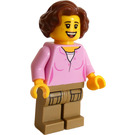 LEGO Mujer con Bright Rosa Camisa Minifigura