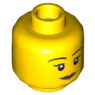 LEGO Grande Betty Minifigure Cabeza (Perno sólido empotrado) (3626 / 66166)