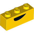LEGO Ladrillo 1 x 3 con Negro semi-Circulo (3622 / 52594)