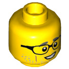 LEGO Chief Wheeler Minifigure Cabeza (Perno sólido empotrado) (3626 / 66173)