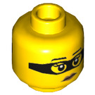 LEGO Criminal Minifigure Cabeza (Perno sólido empotrado) (3626 / 84784)