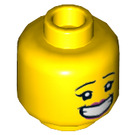 LEGO J.B. Watt con Grande Smile Minifigure Cabeza (Perno sólido empotrado) (3626 / 56149)