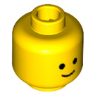 LEGO Amarillo Minifig Cabeza con Estándar Sonrisa (Stud de seguridad) (55368 / 55438)