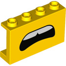 LEGO Panel 1 x 4 x 2 con Worried open mouth (14718 / 68377)