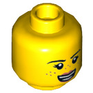 LEGO Parker L. Jackson Minifigure Cabeza (Perno sólido empotrado) (3626 / 64689)