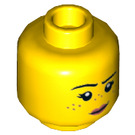 LEGO Parker L. Jackson Minifigure Cabeza (Perno sólido empotrado) (3626 / 66682)