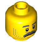 LEGO Policíuna Officer Minifigure Cabeza (Perno sólido empotrado) (3626 / 66114)