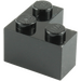 LEGO Negro Ladrillo 2 x 2 Esquina (2357)