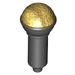LEGO Negro Microphone con Mitad Gold Parte superior (20274 / 93520)