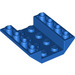 LEGO Azul Pendiente 4 x 4 (45°) Doble Invertido con Open Centrar (Sin agujeros) (4854)