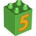 LEGO Duplo Ladrillo 2 x 2 x 2 con '5' (13168 / 31110)