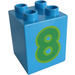 LEGO Duplo Ladrillo 2 x 2 x 2 con '8' (13171 / 28938)