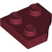LEGO Rojo oscuro Cuñuna Plato 2 x 2 Cut Esquina (26601)