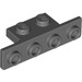 LEGO Gris piedra oscuro Soporte 1 x 2 - 1 x 4 con esquinas redondeadas y esquinas cuadradas (28802)