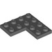 LEGO Gris piedra oscuro Plato 4 x 4 Esquina (2639)