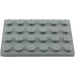 LEGO Gris piedra oscuro Plato 4 x 6 (3032)