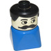 LEGO Duplo Male en Azul Base, Negro Pelo, Moustache Doble figura