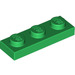 LEGO Verde Plato 1 x 3 (3623)