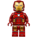 LEGO Iron Man con Plata Hexagon en Chest Minifigura