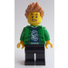 LEGO Man con Green Jacket Minifigura