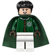 LEGO Marcus Flint en Slytherin Quidditch Uniform Minifigura
