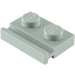 LEGO Gris piedra medio Plato 1 x 2 con Puerta Rail (32028)