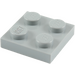 LEGO Gris piedra medio Plato 2 x 2 (3022 / 94148)