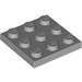 LEGO Gris piedra medio Plato 3 x 3 (11212)