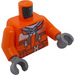 LEGO naranja Construcción Worker Torso (973 / 76382)