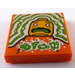 LEGO naranja Loseta 2 x 2 con Buuurp print con ranura (3068)