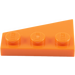 LEGO naranja Cuñuna Plato 2 x 3 Ala Derecha  (43722)