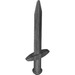 LEGO Perla Gris Oscuro Largo Espada con grueso Crossguard (18031)