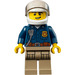 LEGO Policíuna Officer con blanco Casco Minifigura