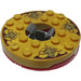 LEGO rojo Ninjago Spinner con Gold Faces y Reddish Brown Backgrounds (92547)