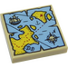 LEGO Broncearse Loseta 2 x 2 con Pirate Treasure Map con ranura (3068 / 19524)