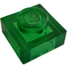 LEGO Verde Transparente Plato 1 x 1 (3024 / 30008)