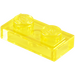 LEGO Amarillo transparente Plato 1 x 2 (3023 / 28653)
