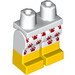 LEGO Piernas con Shorts y rojo Paw Prints y Bare Feet (3815 / 36582)