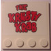 LEGO Loseta 4 x 4 con Tachuelas en Borde con Krusty Krab Sign Pegatina (6179)